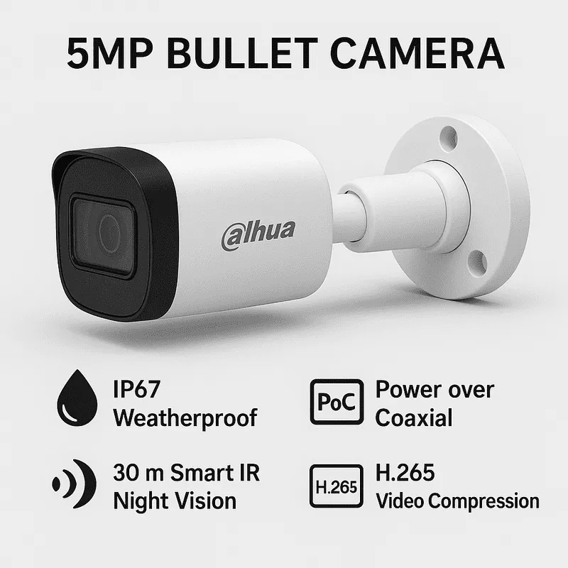 ChatGPT-Image-Apr-23-2025-06_37_27-PM Dahua 5MP Bullet CCTV Camera DH-HAC-B1A51P-U | 30 m Smart-IR Built-in Mic IP67 - Image 1